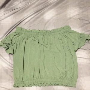 Off the shoulder crop top
